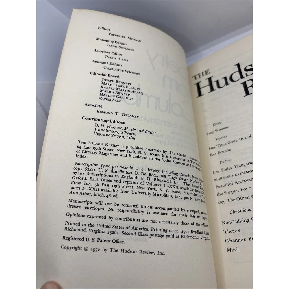 N/A hudson review
